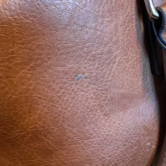 Mathew & Julian Brown Handbag. Outside and Inside Zip Pockets.  2 Flaws as shown - Picture 9 of 9